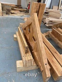 Oak Porch with full height front posts 2000mm wide x 850mm deep x full posts