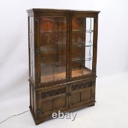 Old Charm Display Cabinet Lower Cupboard Light Oak FREE Nationwide Delivery
