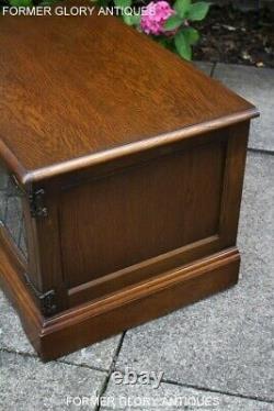 Old Charm Light Oak Corner Tv Stand Table Unit DVD CD Satellite Storage Cabinet