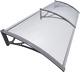 Outdoor Awning Canopy Rain Shelter 200x80cm Grey for Front Door Porch Window