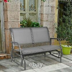 Outdoor Rocking Chair Front Porch Patio Wide Swing Glider Chair 48 Rocker