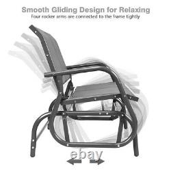 Outdoor Rocking Chair Front Porch Patio Wide Swing Glider Chair 48 Rocker