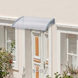 Outsunny Door Awning Canopy Front Window Shade for Porch Patio 140cm x 70cm