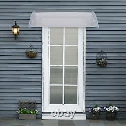 Outsunny Door Awning Canopy Front Window Shade for Porch Patio 140cm x 70cm
