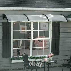 Outsunny Front Door Canopy Outdoor Awning 300x100cm for Window Porch Back Door C