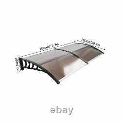 Over Door Canopy Porch Front Rain Cover Awning Shelter Outdoor Patio 200x100cm