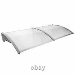 Porch Front Door Canopy Arc Awning Rain Shelter Window Sunshade Cover Outdoor UK