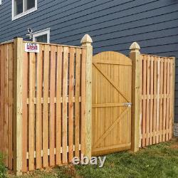 Privacy Wooden Garden Gate Pedestrian Fence Gate Yard Porch With Fittings Latch