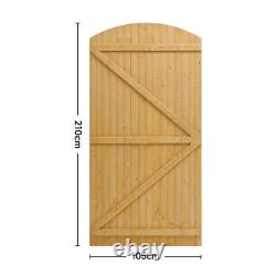 Privacy Wooden Garden Gate Pedestrian Fence Gate Yard Porch With Fittings Latch