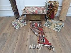 Red Rug, Wool Rug, Turkish Rug, Vintage Rug, Small Rug, Front Door Rug, Runner