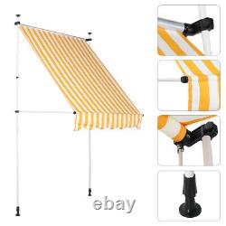 Retractable Over Door Canopy Porch Front Rain Cover Awning Shelter Outdoor Patio