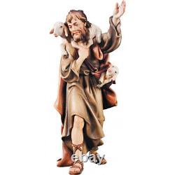 Shepherd Nativity Wood Hand Carved Excellent Fully Measures Various