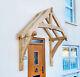 Solid Oak Porch Canopy Kit with Curved Chamfered Braces Handmade in the UK