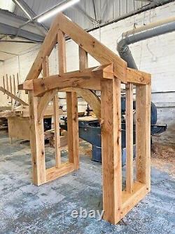 Solid Oak Porch, Doorway Upto 2400mm Wide Entrance, Semi Built porch