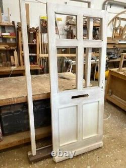Solid Sapele Hardwood Front Door & frame, unglazed, multi point lock