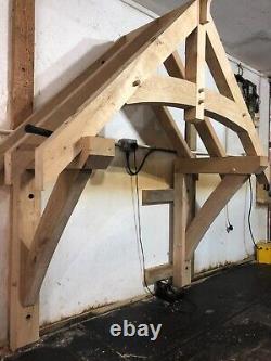 Solid oak Porch canopy kit 1450mm 38 degree span