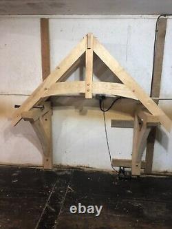 Solid oak Porch canopy kit 1450mm 38 degree span