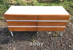 Stag Opus 22 Walnut Fronted Chest of Drawers 1960s