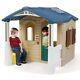 Step2 Playhouse with Front Porch Brown Plastic Kids Children Game Toy 794100