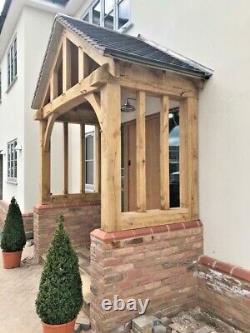 THE BROADWAY Solid Oak Porch UK Made Oak Porches Online 2100mm wide