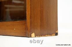 Teak Vintage Retro Glass Front Bookcase Display Cabinet FREE UK Delivery