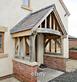 The Brabourne Oak Porch. Feature Curved Front Posts & Full Curved Tie Beam