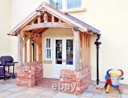 The Brabourne Oak Porch. Feature Curved Front Posts & Full Curved Tie Beam