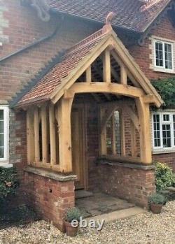 The Brabourne Oak Porch. Feature Curved Front Posts & Full Curved Tie Beam