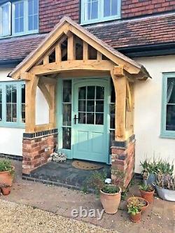 The Brabourne Oak Porch. Feature Curved Front Posts & Full Curved Tie Beam