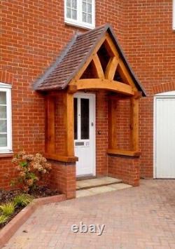 The Brabourne Oak Porch. Feature Curved Front Posts & Full Curved Tie Beam