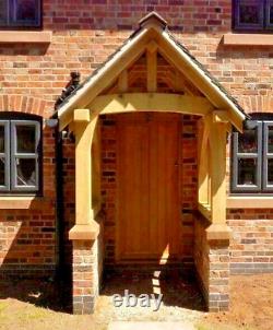 The Brabourne Oak Porch. Feature Curved Front Posts & Full Curved Tie Beam