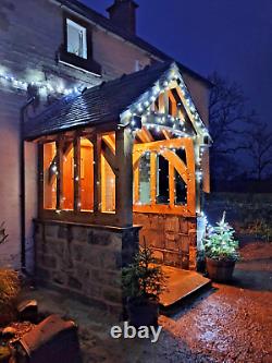 The Brabourne Oak Porch. Feature Curved Front Posts & Full Curved Tie Beam