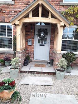 The Brabourne Oak Porch. Feature Curved Front Posts & Full Curved Tie Beam