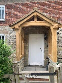 The Brabourne Oak Porch. Feature Curved Front Posts & Full Curved Tie Beam