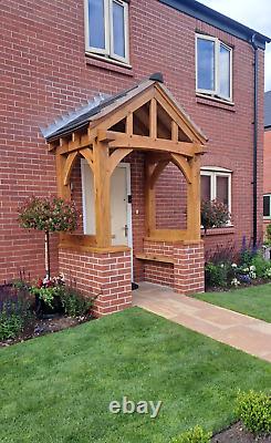 The Gloucester Oak Porch. Feature Curved Braces & Curved Tie Beam Oak Porch