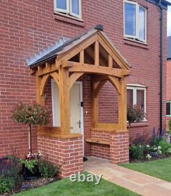 The Gloucester Oak Porch. Feature Curved Braces & Curved Tie Beam Oak Porch