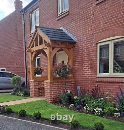 The Gloucester Oak Porch. Feature Curved Braces & Curved Tie Beam Oak Porch