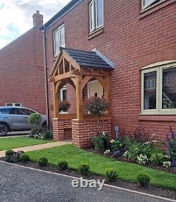 The Gloucester Oak Porch. Feature Curved Braces & Curved Tie Beam Oak Porch