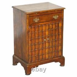Theodore Alexander Faux Book Fronted Side End Wine Table Butlers Tray Drawers