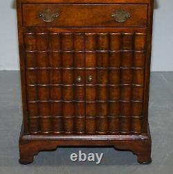 Theodore Alexander Faux Book Fronted Side End Wine Table Butlers Tray Drawers