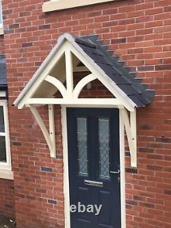 Timber Front Door Canopy Porch, BLAKEMERE Curved GALLOWSawning canopies