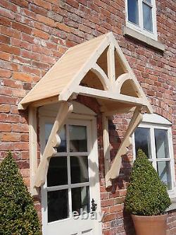 Timber Front Door Canopy Porch, BLAKEMERE SCROLLED GALLOWSawning canopies