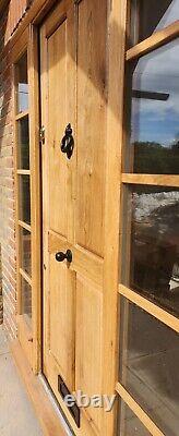 Traditional Solid Oak 4 Panelled Front Door Made In Surrey