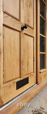 Traditional Solid Oak 4 Panelled Front Door Made In Surrey