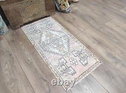 Turkish Rug, Vintage Rug, Handmade Rug, Small Area Rug, Front Door Rug, Wool Rug