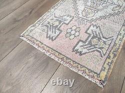 Turkish Rug, Vintage Rug, Handmade Rug, Small Area Rug, Front Door Rug, Wool Rug