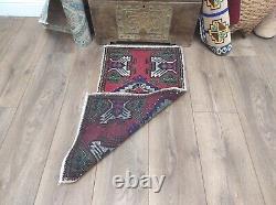 Turkish Rug, Wool Rug, Handmade Rug, Vintage Rug, Red Rug, Front Door Rug, Rug