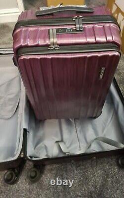 TydeCkare Luggage Set 2 Piece 21/28, 21 Inch with Front Laptop Pocket. (Purple)