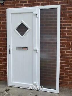 UPVC DOUBLE GLAZED FRONT DOOR WITH SIDE PANEL 142cm WIDE 213cm HIGH Can Deliver