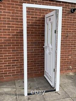 UPVC DOUBLE GLAZED FRONT PORCH DOOR 88.5cm WIDE 205cm HIGH WITH KEY Can Deliver